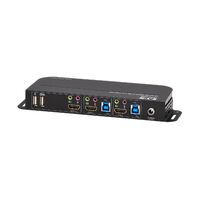 EATON TRIPPLITE HDMI KVM 2-Port 4K 60Hz 4 4 4 HDR HDCP 2.2 Support IR Remote and USB Cables KVM/audi