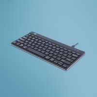R-Go Compact Break Keyboard - QWERTY (US) - black - wired - Mini - USB - QWERTY - Black