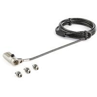 STARTECH.COM Combination Laptop Cable Lock - Steel Cable - 2m - K-Slot Nano Wedge Lock Slot - 4-Digi