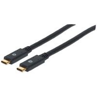 MANHATTAN USB 3.1 Gen1 Kabel C-Stecker/C-Stecker 2m schwarz (354905)
