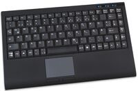KeySonic ACK-540U+ - Mini - USB - Membrane - QWERTZ - Black