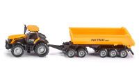 SIKU 1858 JCB Traktor mit Dolly und Kippmulde