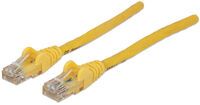 INTELLINET Netzwerkkabel Cat6 U/UTP 3,0m Gelb RJ-45 Stecker / RJ-45 Stecker Vergoldete Kontakte Poly
