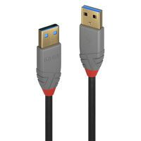 LINDY USB 3.0 Kabel Typ A/A Anthra Line M/M 1m (36751)