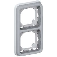 Legrand FRAP ABDECKRAHM.2-FACH VERT.GR (069685)