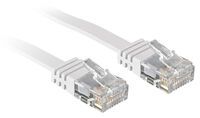 LINDY Cat.6 Flachband-Patchkabel, weiss, 3m Ohne Schirmung (47503)