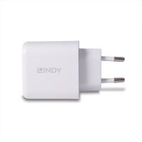 LINDY USB Ladegerät Typ A+C GaN Charger 65W, weiß (73428)