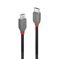 LINDY USB 2.0 Kabel Typ C/Micro-B Anthra Line M/M 2m (36892)