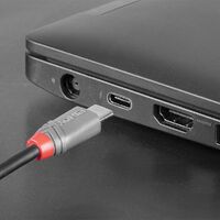 Lindy 36892 - 2 m - USB C - Micro-USB B - USB 2.0 - 480 Mbit/s - Black - Grey