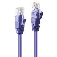LINDY Cat.6 U/UTP Kabel violett 7,5m Farbcode ANSI/TIA 568C (48126)