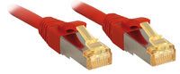 LINDY Patchkabel mit Cat.7 Rohkabel S/FTP PIMF LSOH rot 0,3m (47290)