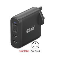 Club 3D Travel Charger 100W GaN technology Type-A 2x and -C Power Delivery PD 3