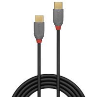 Lindy 36873 - 3 m - USB C - USB C - USB 3.2 Gen 1 (3.1 Gen 1) - 480 Mbit/s - Black - Grey