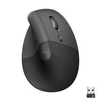 Logitech Lift Grafit Ergonomische vertikale Maus Mäuse PC -kabellos-