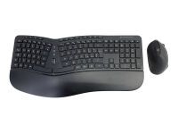 CONCEPTRONIC Tastatur+Maus Wireless ERGO  Layout IT  schwarz (ORAZIO02IT)