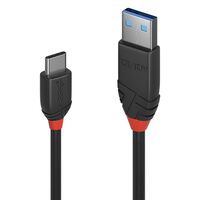 LINDY USB 3.1 Kabel Typ C/A Black Line M/M 0.15m (36914)