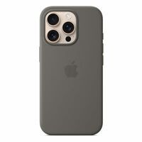 Apple iPhone 16 Pro Silikon Case mit MagSafe, steingrau