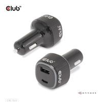 Club 3D Club3D USB KFZ-Ladegerät 1xUSB C, 1xUSB A, 63W,  12/24V retail (CAC-1922)