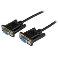 STARTECH.COM 1m Black DB9 RS232 Serial Null Modem Cable F/F (SCNM9FF1MBK)