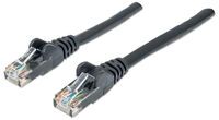 INTELLINET Netzwerkkabel Cat6 U/UTP CCA Cat6-kompatibel RJ45-Stecker/RJ45-Stecker 0,5 m schwarz (342