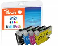 Peach Patrone Brother LC-424 MultiPack kompatibel (PI500-389)