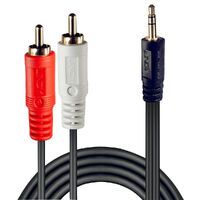 LINDY Audiokabel RCA 3.5mm/5m 2xRCA/3.5mm m/m vergoldet (35683)