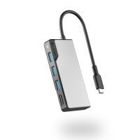 Alogic Fusion Core USB-C 5-Port Hub Space Gray Datenverteiler/Umschalter