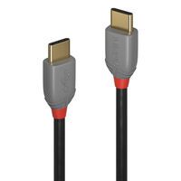 Lindy 36871 - 1 m - USB C - USB C - USB 3.2 Gen 1 (3.1 Gen 1) - 480 Mbit/s - Black - Grey