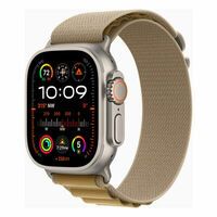 Apple Watch Ultra 2 GPS + Cellular, Titan natur, 49mm mit Alpin-Armband, sand - small>
