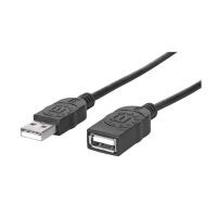 MANHATTAN USB Kabel A -> A St/Bu  1.80m schwarz Verl. (338653)