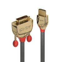 LINDY HDMI an DVI-D Single Link Kabel Gold Line 1m (36194)