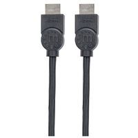 Manhattan HDMI Cable - 4K@30Hz (High Speed) - 1.5m - Male to Male - Black - Equivalent to Startech HDMM150CM - Ultra HD 4k x 2k - Fully Shielded - Gold Plated Contacts - Lifetime Warranty - Polybag - 1.5 m - HDMI Type A (Standard) - HDMI Type A (Standard)