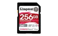 KINGSTON 256GB Canvas React Plus SDXC UHS-II 280R/150W U3 V60 for Full HD/4K (SDR2V6/256GB)
