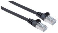 Intellinet Network Patch Cable - Cat6 - 2m - Black - Copper - S/FTP - LSOH / LSZH - PVC - RJ45 - Gold Plated Contacts - Snagless - Booted - Polybag - 2 m - Cat6 - S/FTP (S-STP) - RJ-45 - RJ-45 - Black