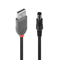 LINDY USB 2.0 Typ A an DC 5.5/2.5mm St Adapterkabel 1.5m (70267)
