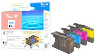 Peach PI500-74 - Pigment-based ink - Black,Cyan,Magenta,Yellow - Multi pack - Brother MFCJ 5910 DW Brother MFCJ 6510 DW Brother MFCJ 6710 DW Brother MFCJ 6910 DW - 4 pc(s) - Inkjet printing