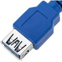 Techly USB3.0 Verlängerungskabel Stecker/Buchse TypA 1m blau (ICOC-U3-AA-10-EX)