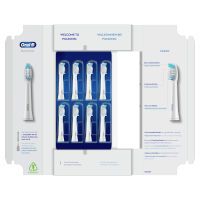 Oral-B Pulsonic Clean Aufsteckbürsten, recycelbare Verpackung für den Briefkasten (unbedruckt), 8 Stück