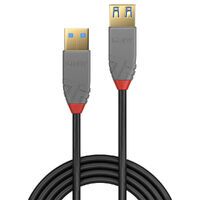 LINDY USB 3.0 Verlängerung Typ A/A Anthra Line M/F 0.5m (36760)