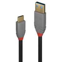LINDY USB 3.1 Kabel Typ A/C 5A PD Anthra Line M/M 1m (36911)