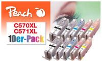 Peach Patrone Canon PGI-570XL/CLI-571XL   Multi-10-Pack komp (PI100-311)