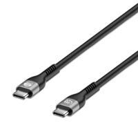 MANHATTAN USB2.0 USB-C Kabel Stecker/Stecker 240W 2m schwarz (356367)