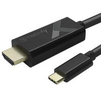 Techly Adapter Kabel USB-C M auf HDMI M 2.0 4K, schwarz 5m (IADAP-USBC-HDMI5TY)