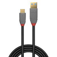 LINDY USB 3.1 Kabel Typ A/C 5A PD Anthra Line M/M 1.5m (36912)