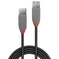 LINDY USB 2.0 Verlängerung Typ A/A Anthra Line M/F 5m (36705)
