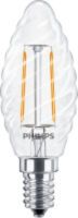 Philips PHIL CorePro LEDcandle 2-25W/827 gedrehtKerze E14 250lm Glas klar E