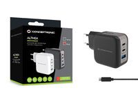 Conceptronic ALTHEA18B 4-Port 100W GaN USB PD Charger Ladegeräte - USB -