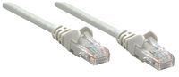 INTELLINET Netzwerkkabel Cat6 U/UTP CCA Cat6-kompatibel RJ45-Stecker/RJ45-Stecker 10,0 m grau (33673