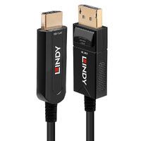 LINDY 20m Fibre Optic Hybrid DisplayPort 1.2 an HDMI 18G Kabel (38491)