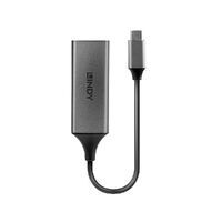 Lindy 43299 - USB C - RJ-45 - 0.135 m - Silver